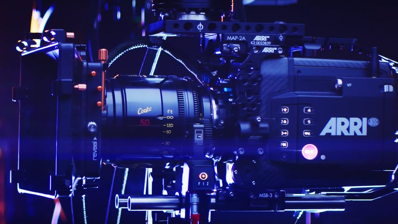 A vehicle shot on The Vault LED volume virtual production stage in Jacksonville